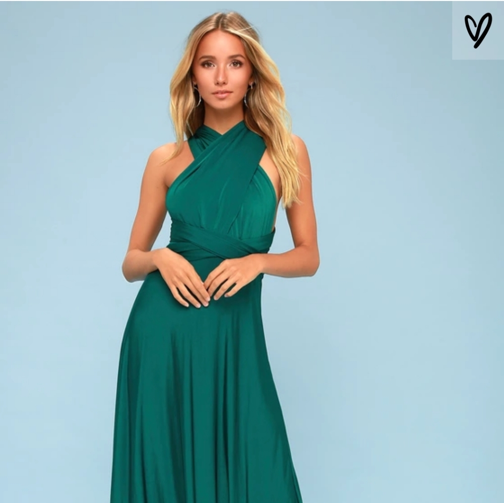 Lulu's Always Stunning Convertible Emerald Green